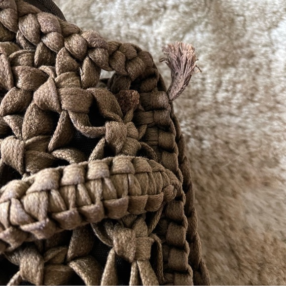 Made On Earth For David & Scotti Brown Macramé Boho Bag - Picture 10 of 11